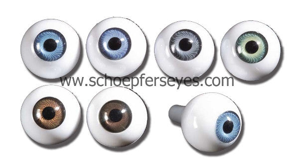 Transparent Acrylic Teddy Bear Eyes with a post and washer back