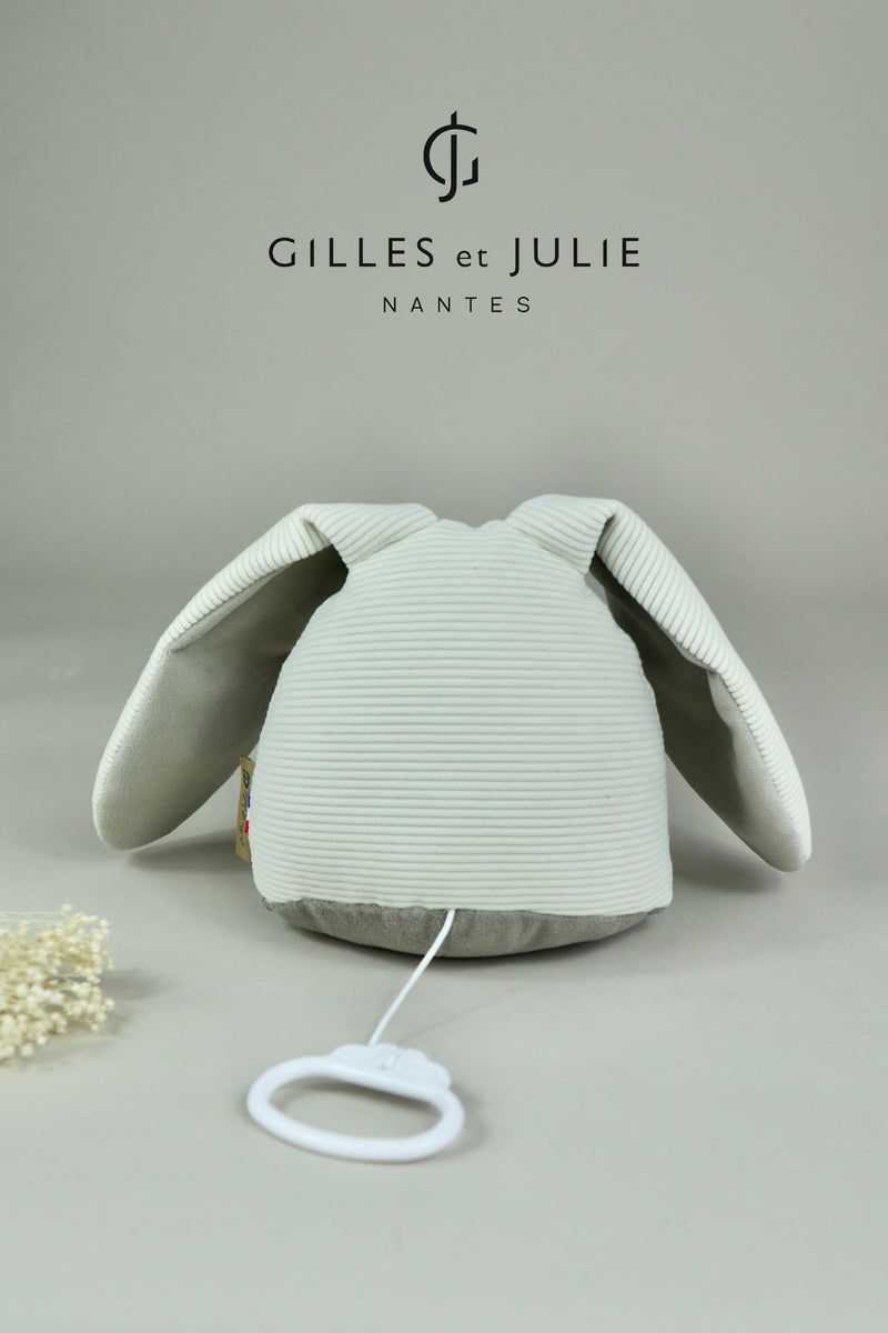 Le Doux Lapin Vanille Doudou Musical Tout Doux Made In France Julie Et Gilles