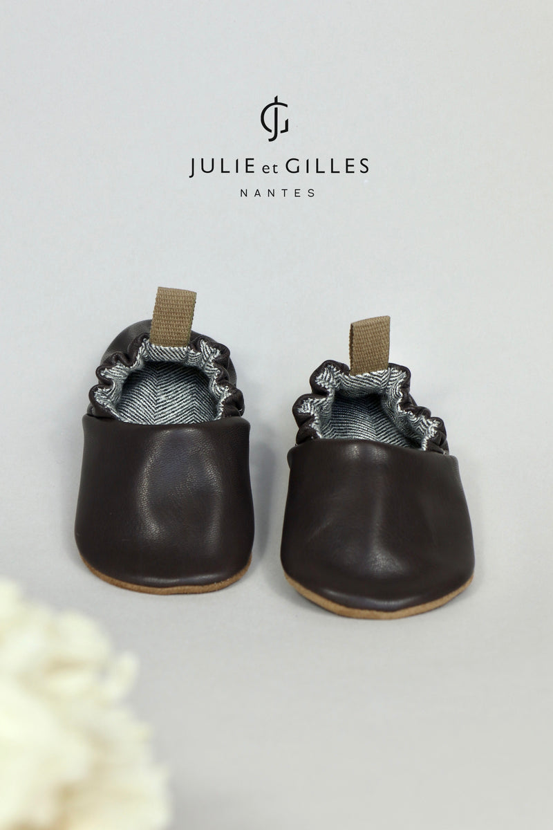 ▷ Chaussons bébé en cuir souple → Made in France