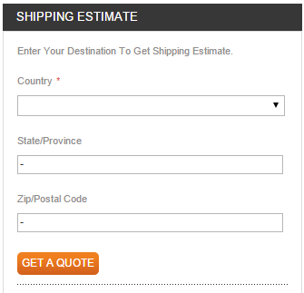 Shipping Estimate To Your Destination