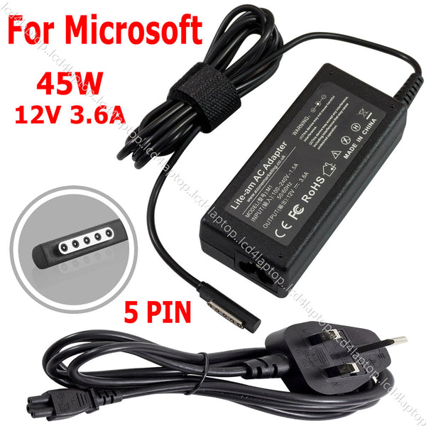 For Microsoft Surface RT 1516 Laptop Tablet AC Adapter Charger PSU |  Lcd4Laptop