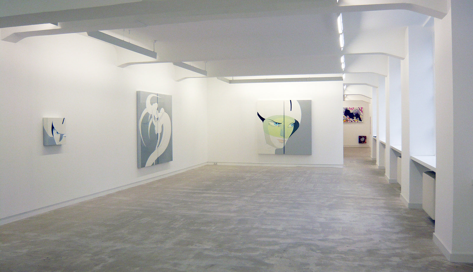 Yoshitaka Amano, devA-lOKA, Installation view, 2008, Galerie Michael Janssen Berlin