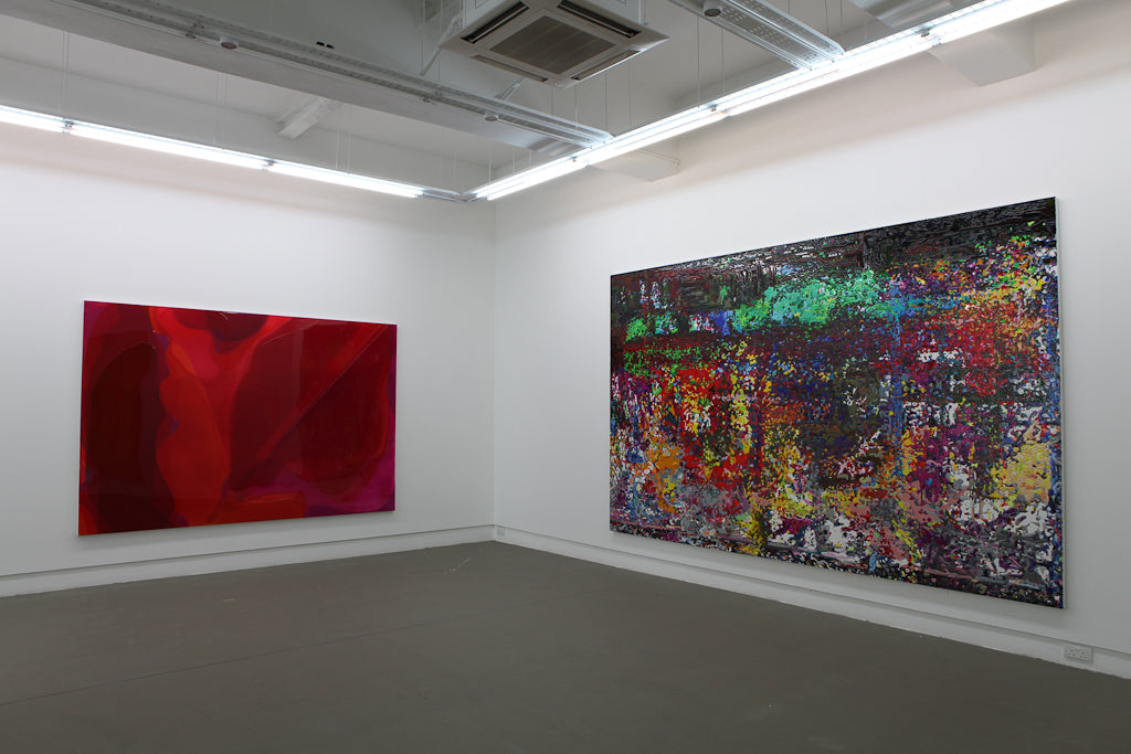 Peter Zimmermann, Crystal and Fruits, Installation view, 2013, Galerie Michael Janssen Singapore