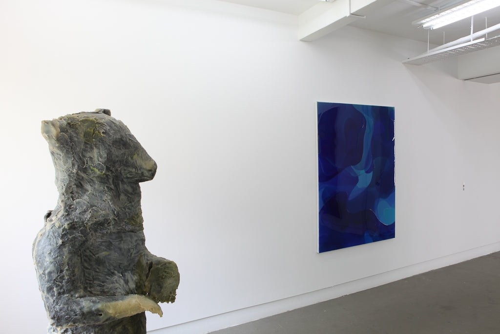 Peter Zimmermann, Crystal and Fruits, Installation view, 2013, Galerie Michael Janssen Singapore