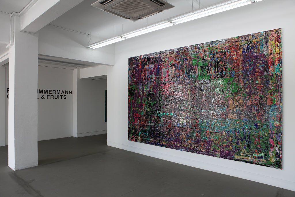 Peter Zimmermann, Crystal and Fruits, Installation view, 2013, Galerie Michael Janssen Singapore