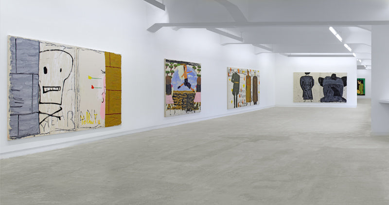 Rose Wylie, Picture on the wall..., Installation view, 2011, Galerie Michael Janssen Berlin