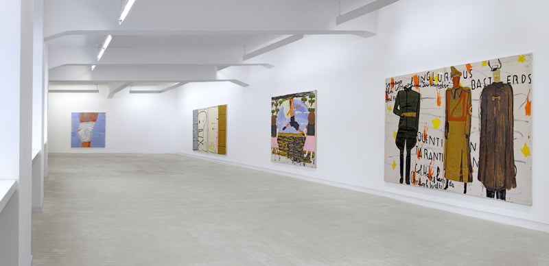 Rose Wylie, Picture on the wall..., Installation view, 2011, Galerie Michael Janssen Berlin