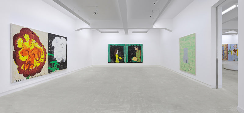 Rose Wylie, Picture on the wall..., Installation view, 2011, Galerie Michael Janssen Berlin