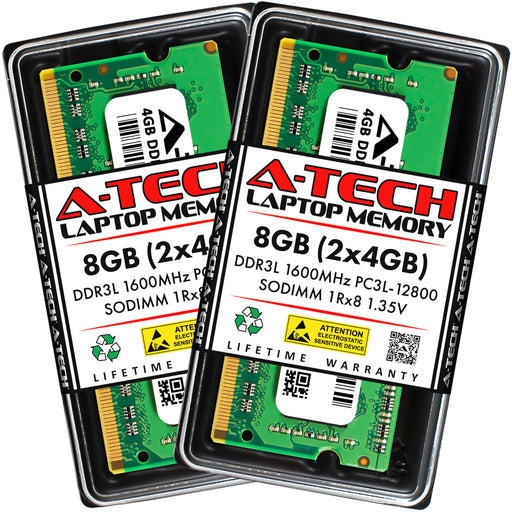 A-Tech 8GB DDR3L-1600 (PC3-12800) SODIMM Laptop Memory