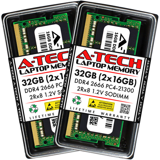 A-Tech 16GB DDR4-2666 (PC4-21300) SODIMM Laptop Memory RAM — A