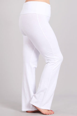 plus size white yoga pants