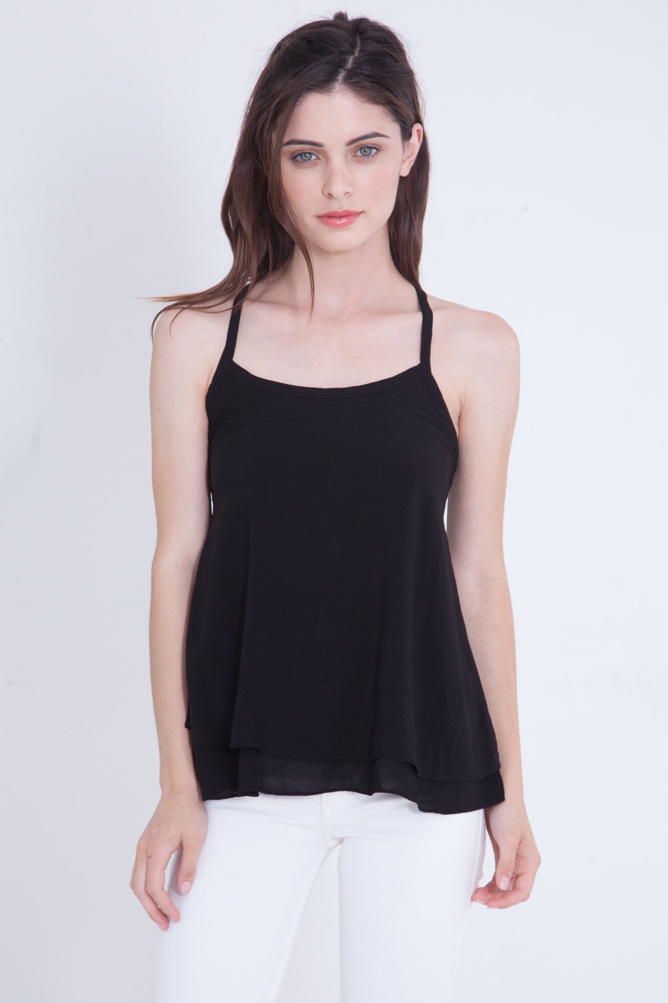 Black Raw Rayon Cami – NOMA