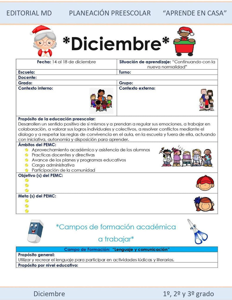 Semana 17 Planeación de Preescolar Aprende en casa por Editorial MD – Maesdi