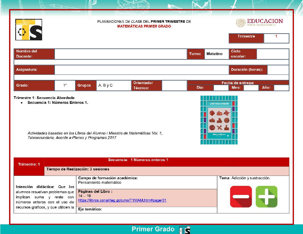 Planeaciones 1° Telesecundaria (Ciclo Completo) Nuevo Modelo Educativo 2022  – 2023 por Asesores Educativos – Maesdi