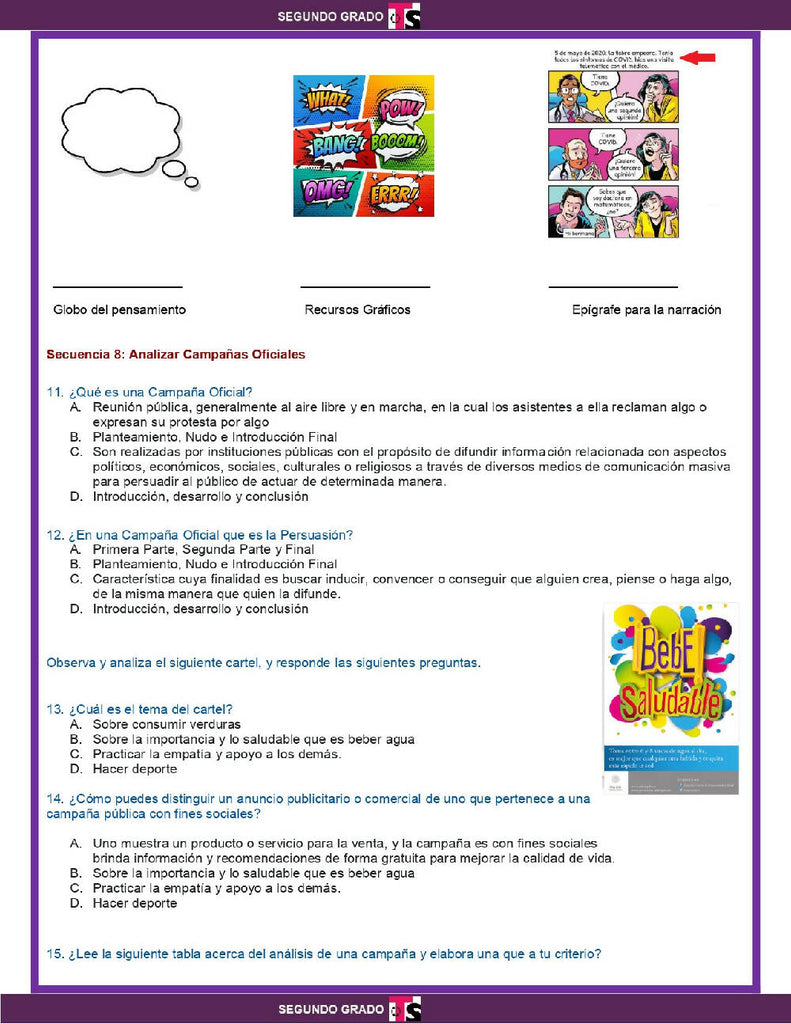 Exámenes 2° de Telesecundaria (Paquete Ciclo Completo) Nuevo Modelo  Educativo + Editable por Asesores Educativos – Maesdi