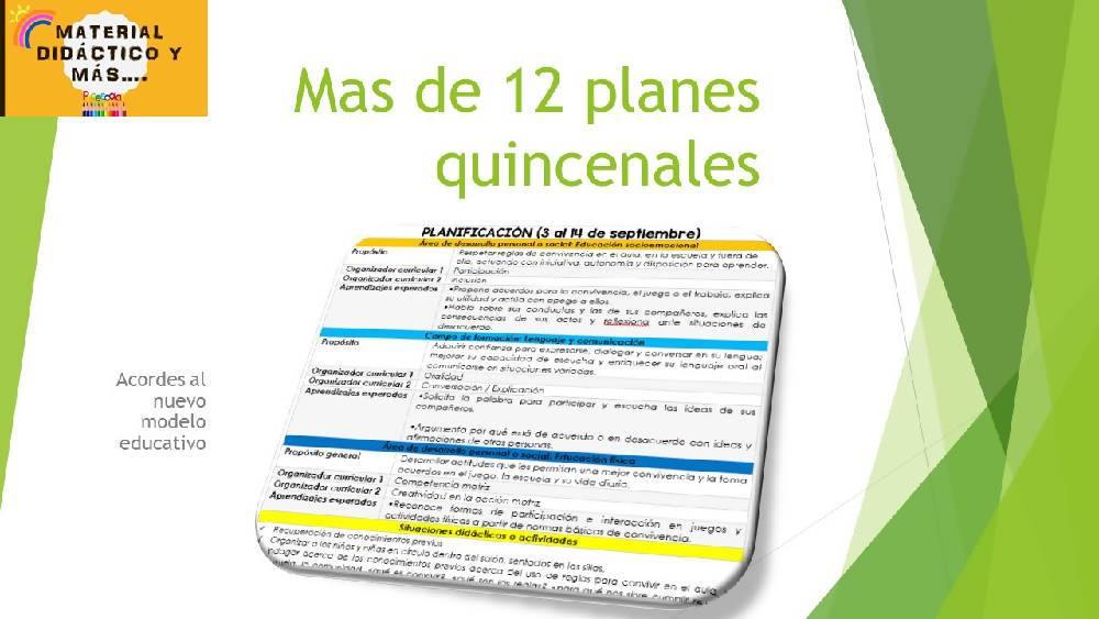 Planificaciones quincenales para preescolar de los meses SEP OCT Y NOV por  Planeaciones, material & más PREESCOLAR – Maesdi