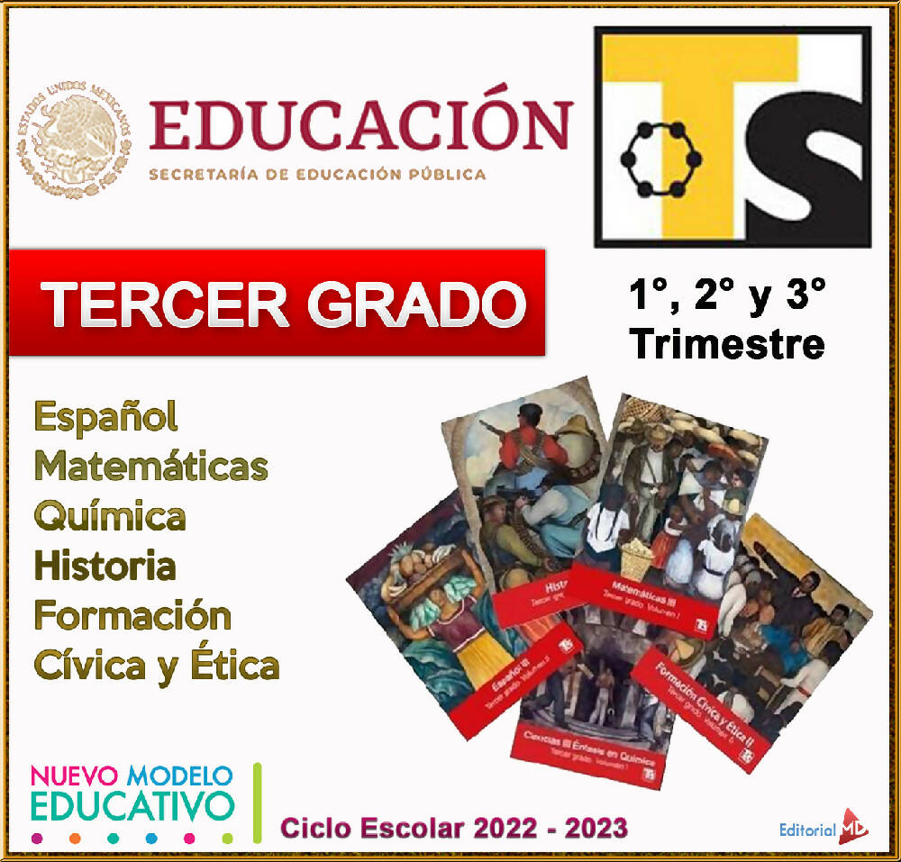 Planeaciones 3° Telesecundaria (Ciclo Completo) Nuevo Modelo Educativo 2022  – 2023 por Asesores Educativos – Maesdi