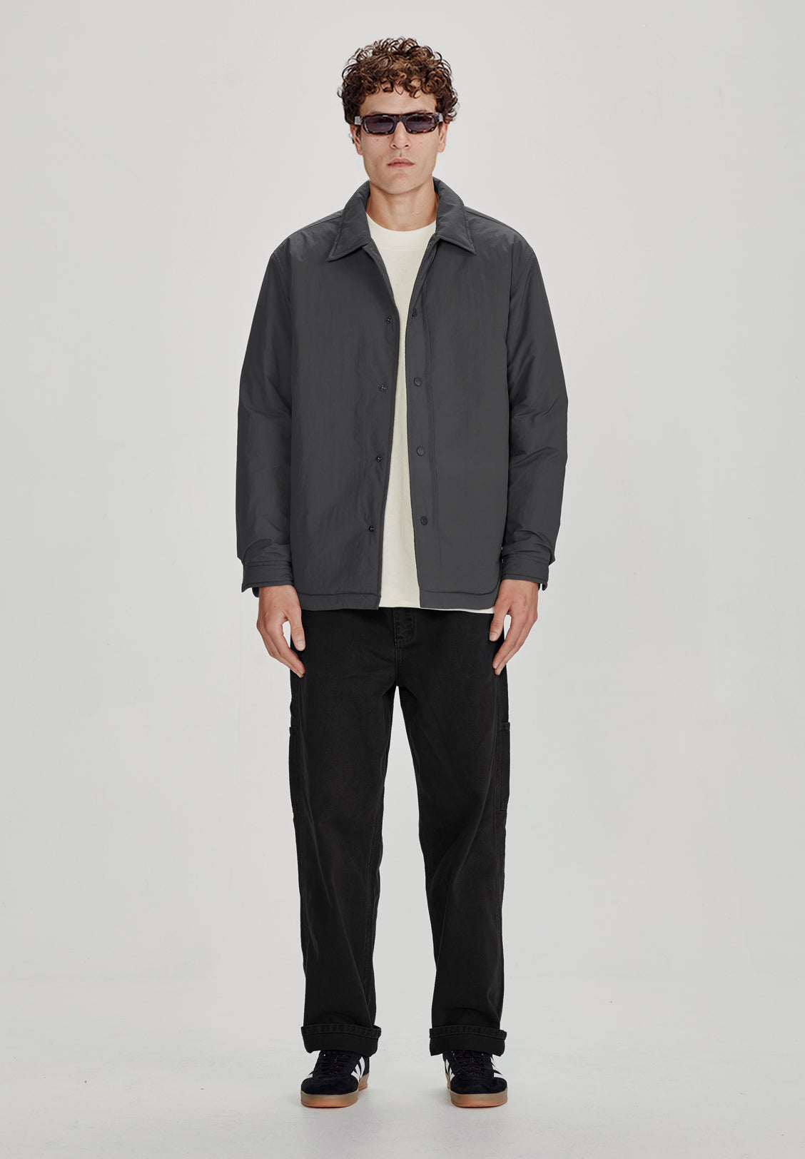 PADDED OVERSHIRT, CHARCOAL