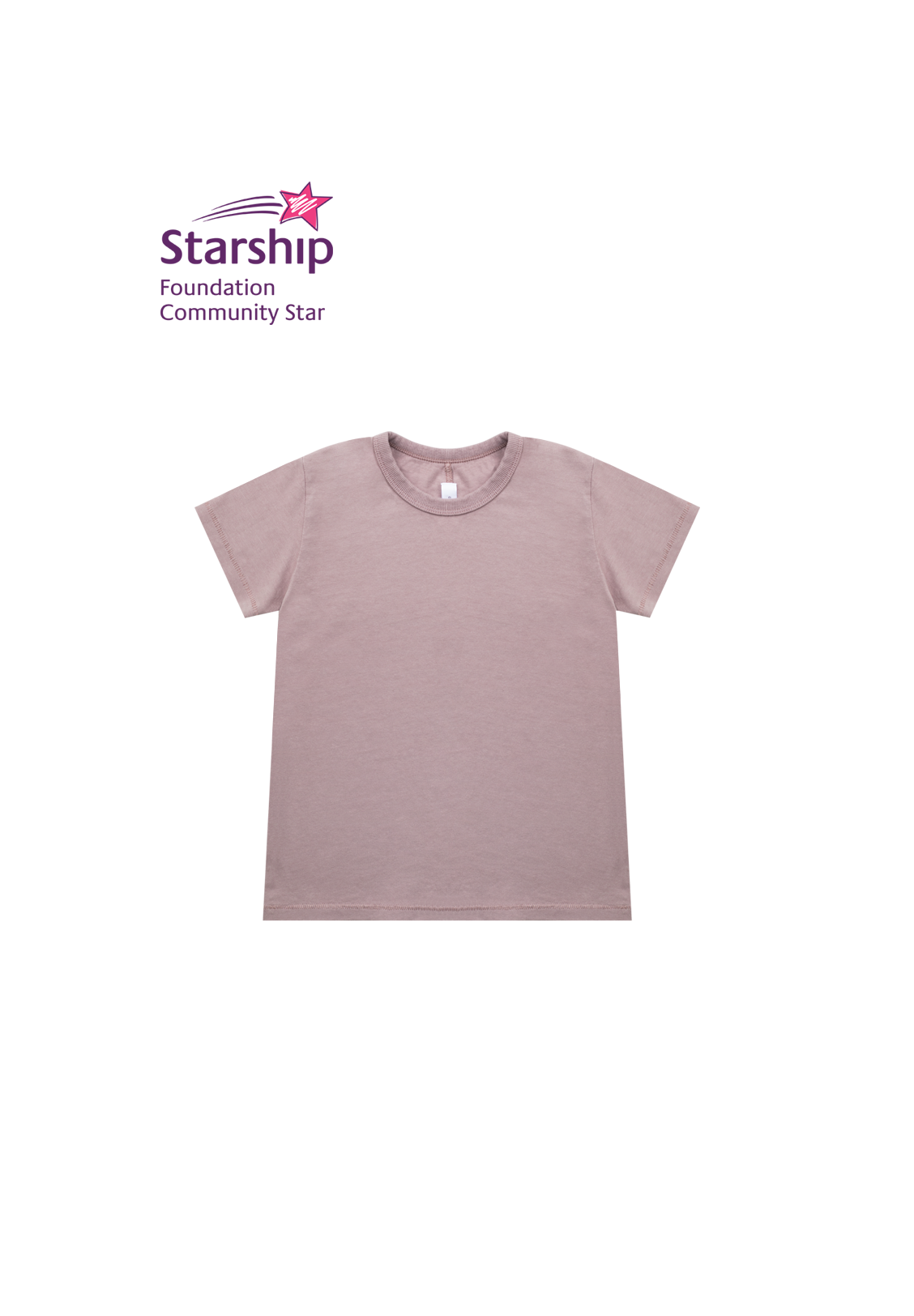 MINI CLASSIC TEE, ORCHID – SUPPORTING THE STARSHIP FOUNDATION