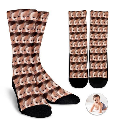 socks with baby face