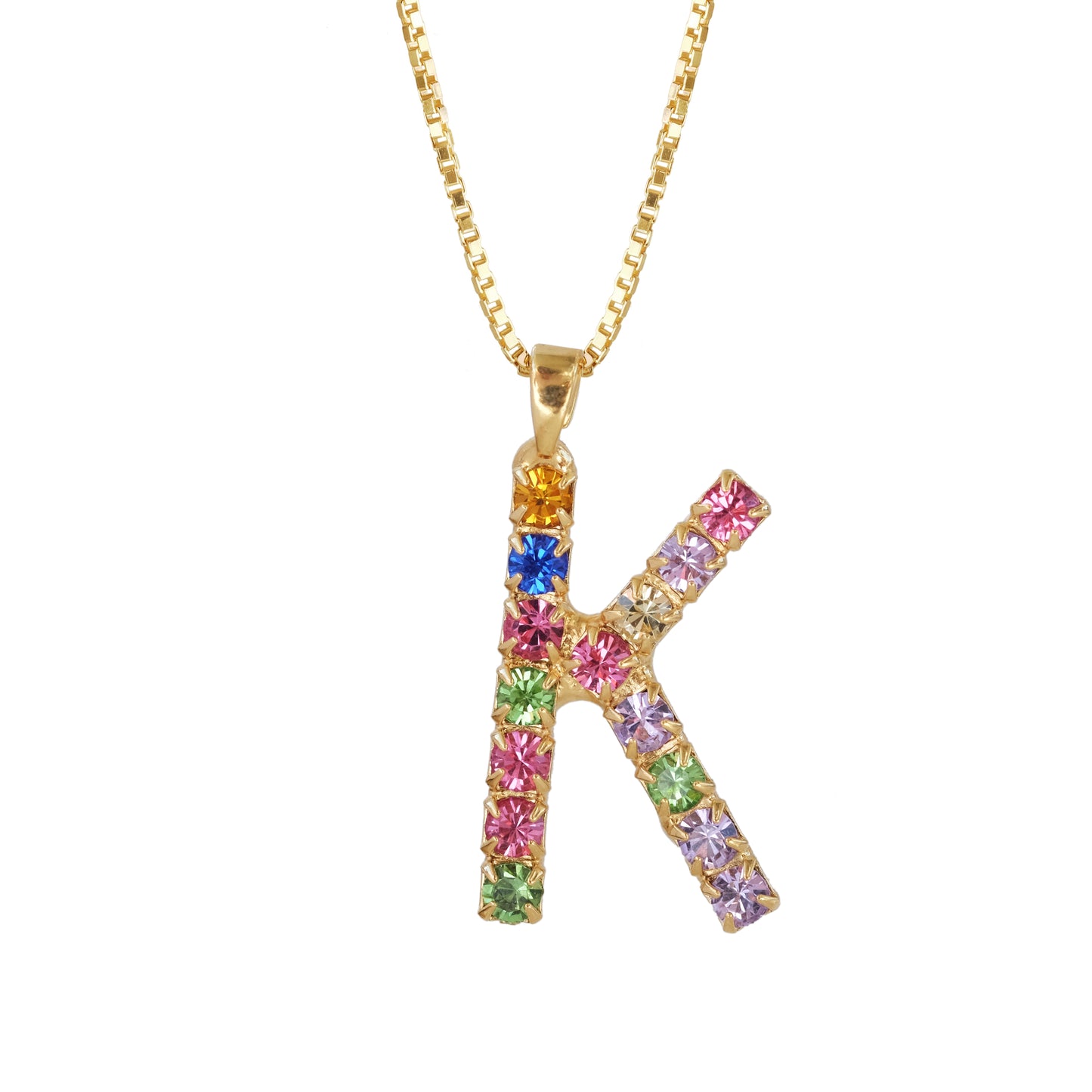 Load image into Gallery viewer, Letter Necklace K
