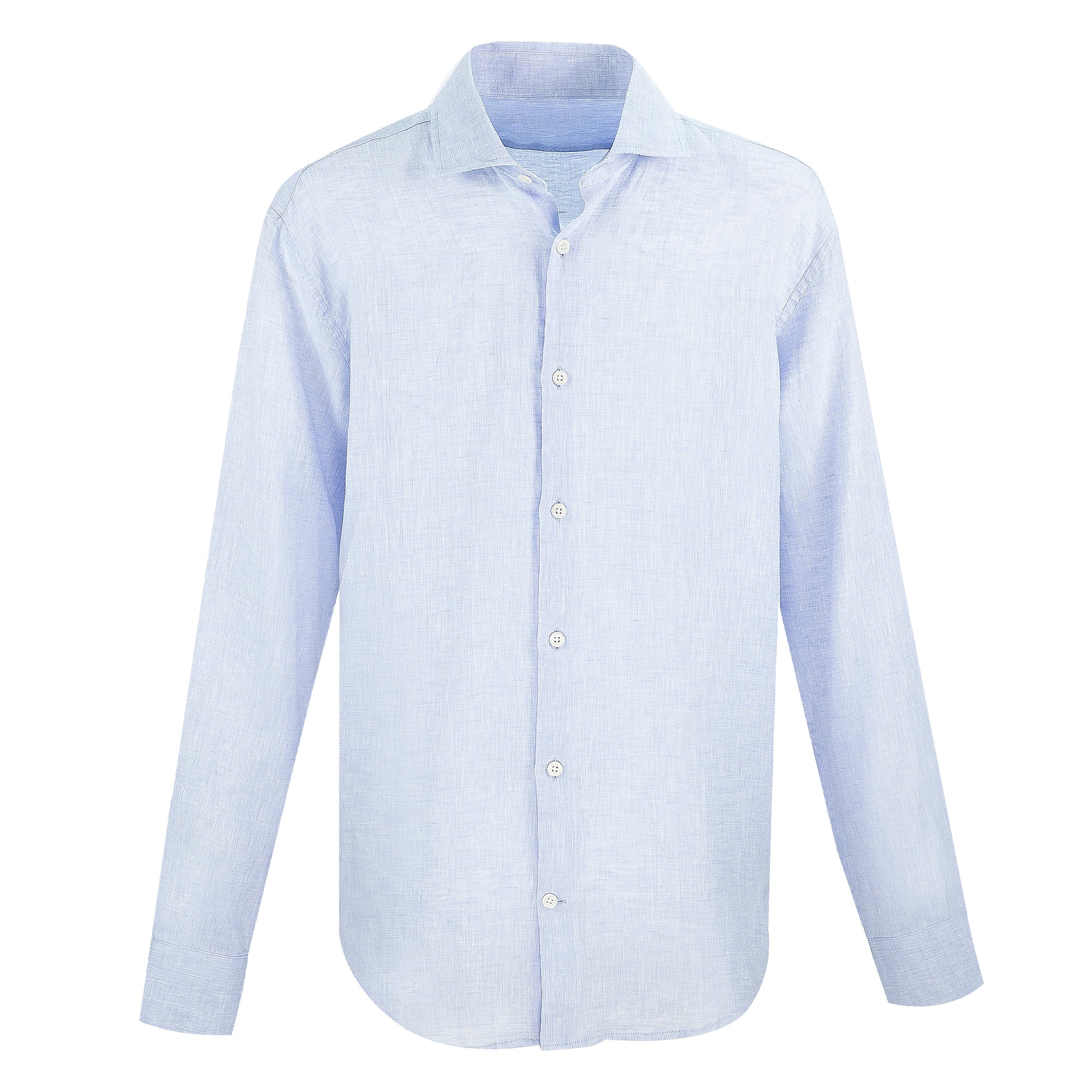 Light Blue Linen Shirt for Men | Long Sleeve Linen Shirt