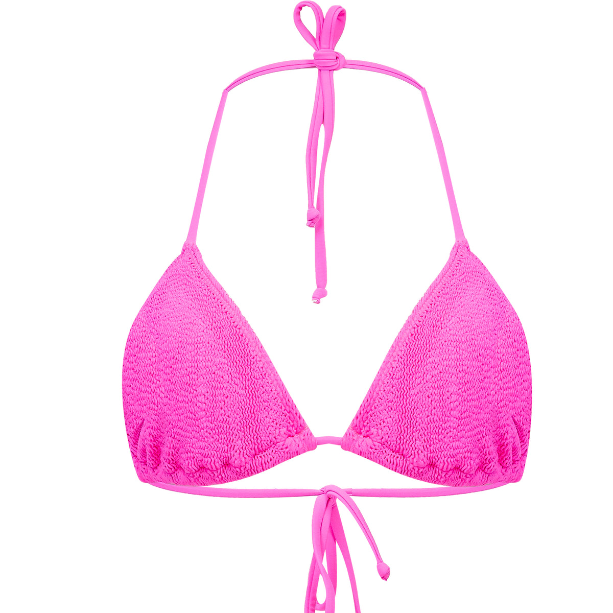 Jamaica Triangle Bikini Top Hot Pink – Sand Dollar Dubai