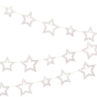 Foil Wire Garland Iridescent Stars