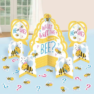 Honeycomb Bee Gender Reveal What Will Baby Bee Edible Cake Toppers –  Ediblecakeimage