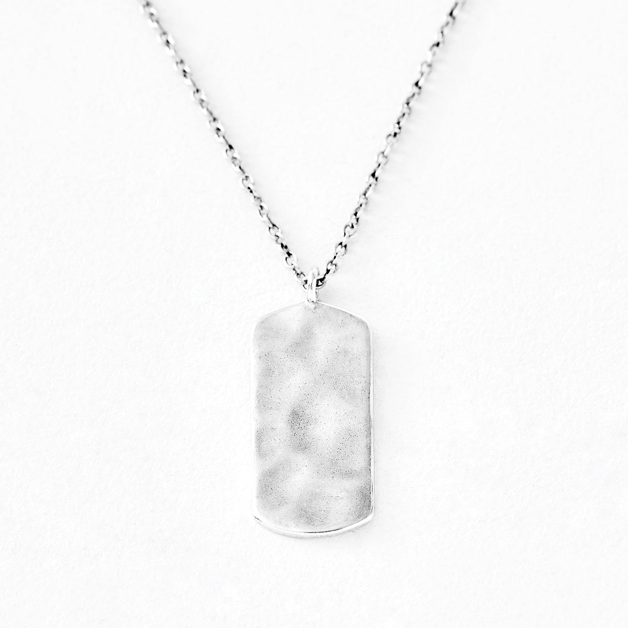 silver dog chain necklace