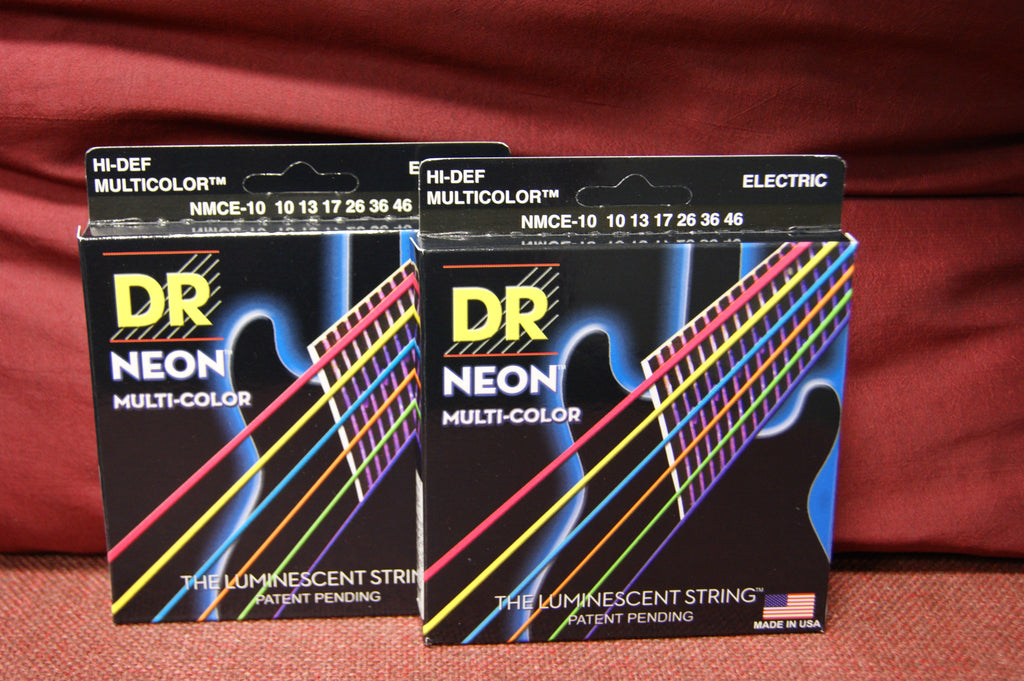 Dr Neon Nmce10 Multi Colour Coated Electric Guitar Strings 10 46