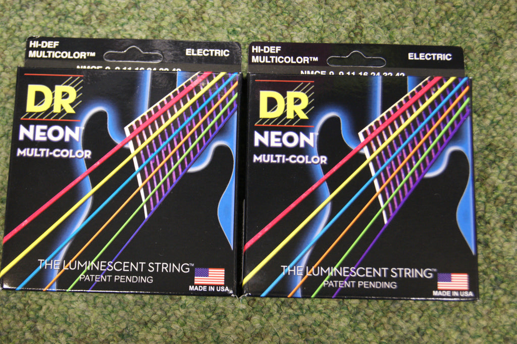 Dr Neon Nmce9 Multi Colour Electric Guitar Strings 9 42 Long Life