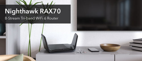 NIGHTHAWK RAX70 8-STREAN TRI-BAND WIFI 6 ROUTER