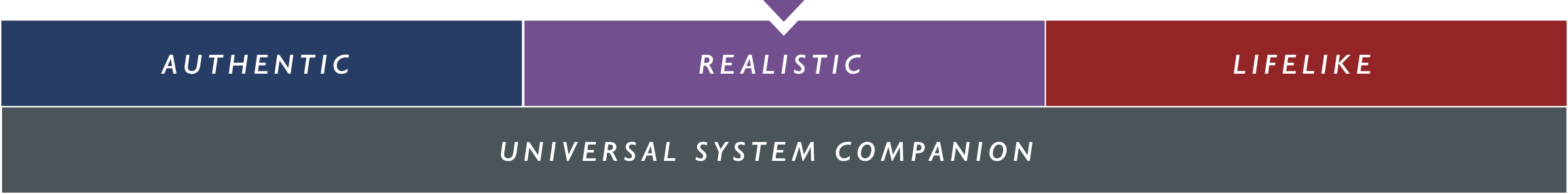 Graphic chart with three categories—"authentic", "realistic", and "lifelike"—pointing towards the title "SUPER Balanced Interconnects for a universal system companion by Transparent Audio.