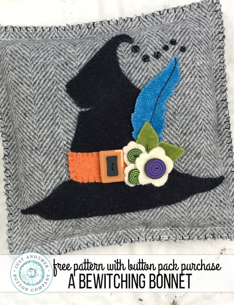 Free Pattern with Button Pack: A Bewitching Bonnet