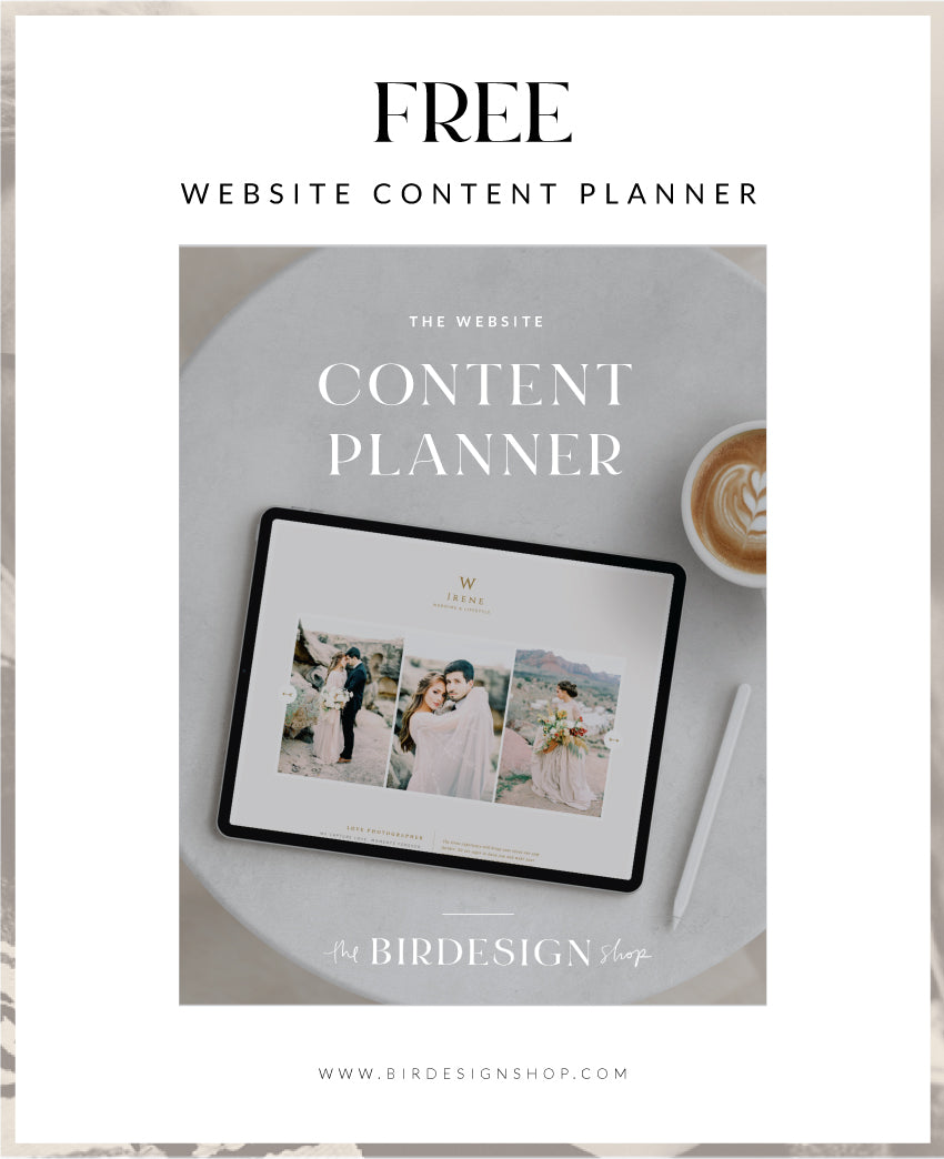 Free Website Content Planner - Showit designer