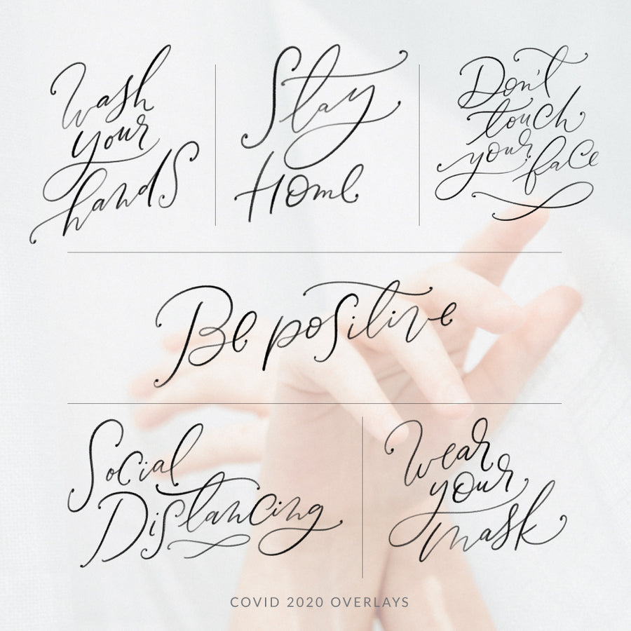 Download Covid 19 Letterings And Overlays Birdesign