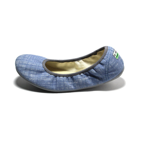 Women's Ballet Flats - Slate Blue 