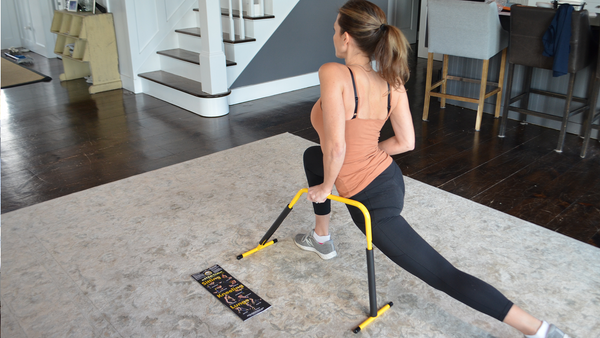 Shape stretch at home lunge pose
