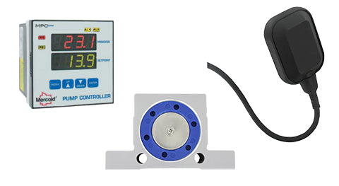 Dwyer cable float switches pump controller and pneumatic roller vibrator group