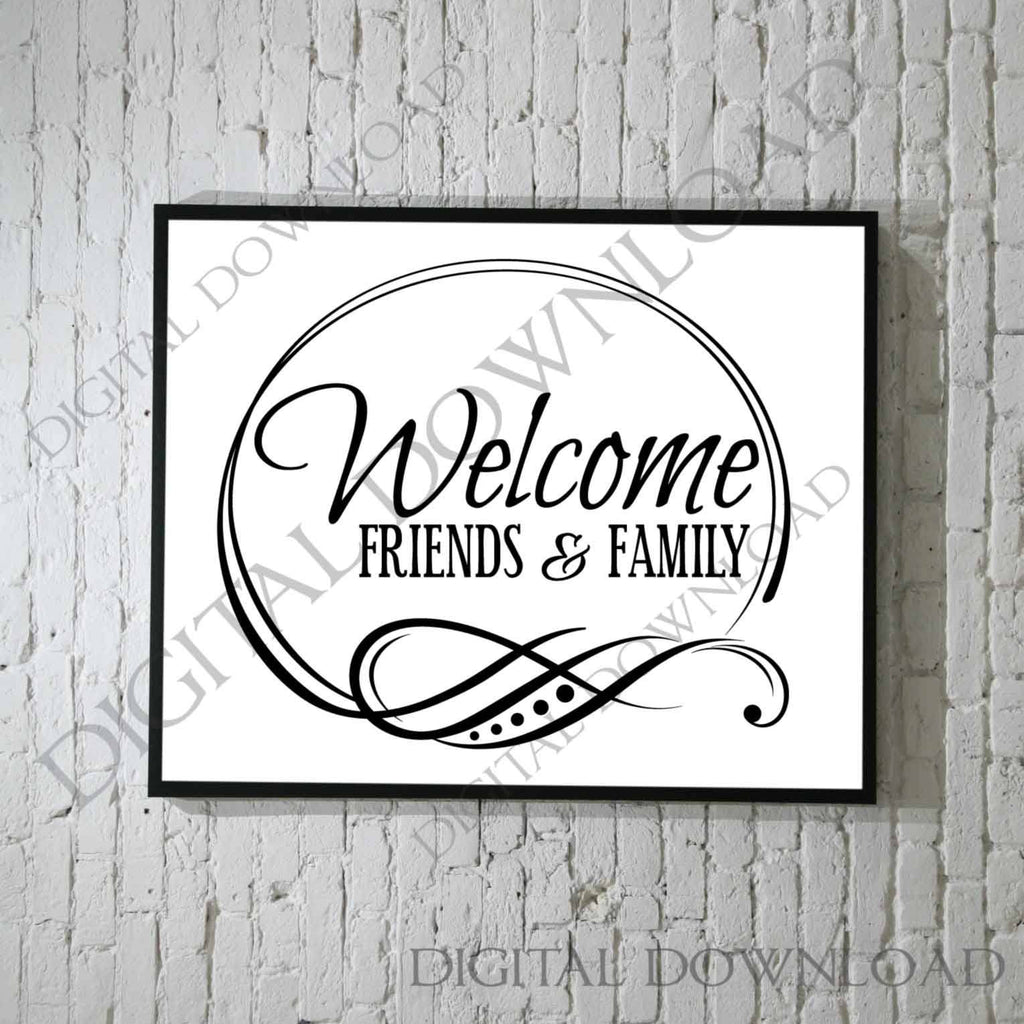 Download Welcome Friend Family Svg Quote Dxf Cricut Saying To Print Silhouett Lasting Expressions