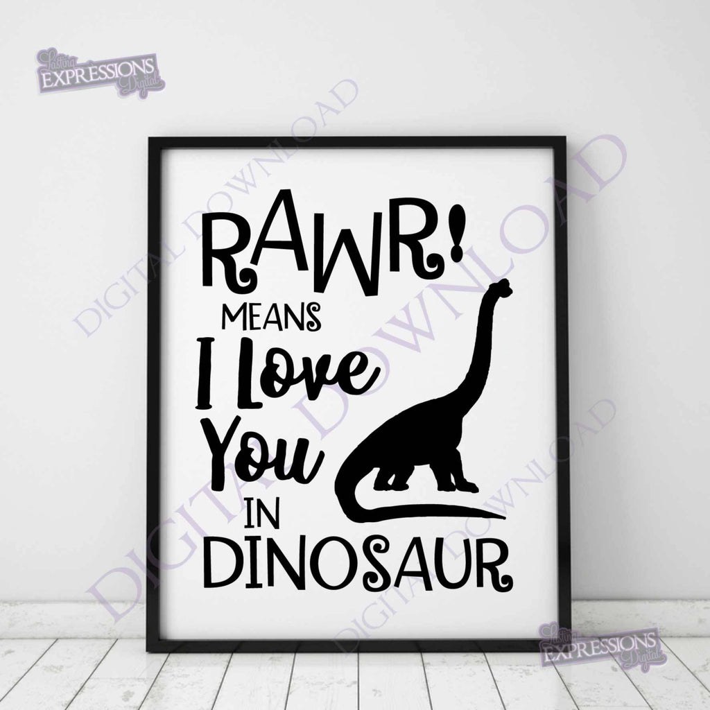 Rawr Means I Love You In Dinosaur Vector Download Dinosaur Clipart Lasting Expressions