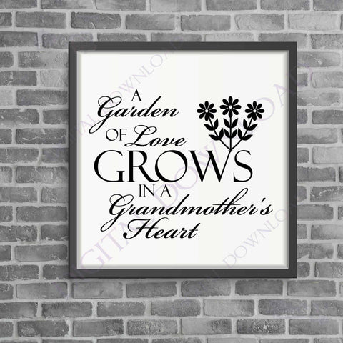 Download Grandmother Svg Quote Grandma Saying To Print Garden Of Love Saying Lasting Expressions