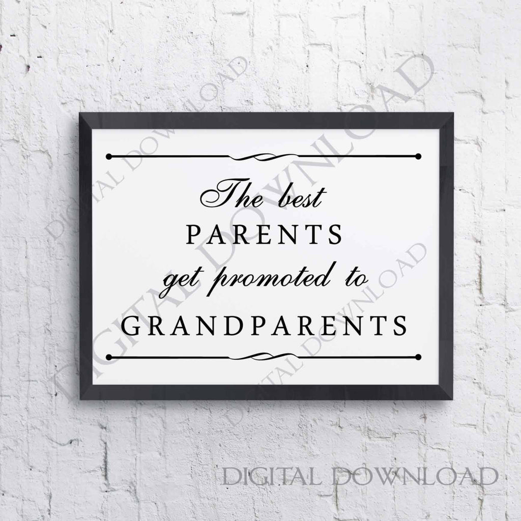 Download The Best Parents Promoted To Grandparents Svg Quote Typography Art Lasting Expressions