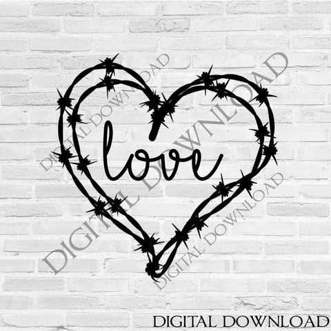 Download Country Wedding Decor Love Barbed Wire Heart Clipart Download Typogr Lasting Expressions