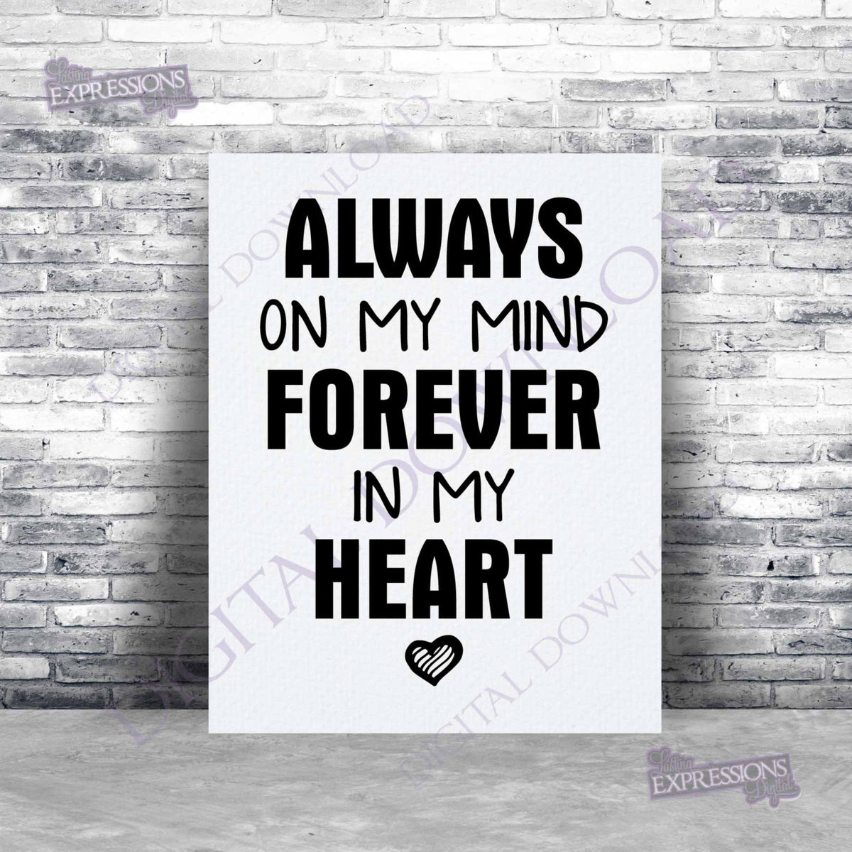 Collection 92+ Images always on my mind forever in my heart quote Excellent