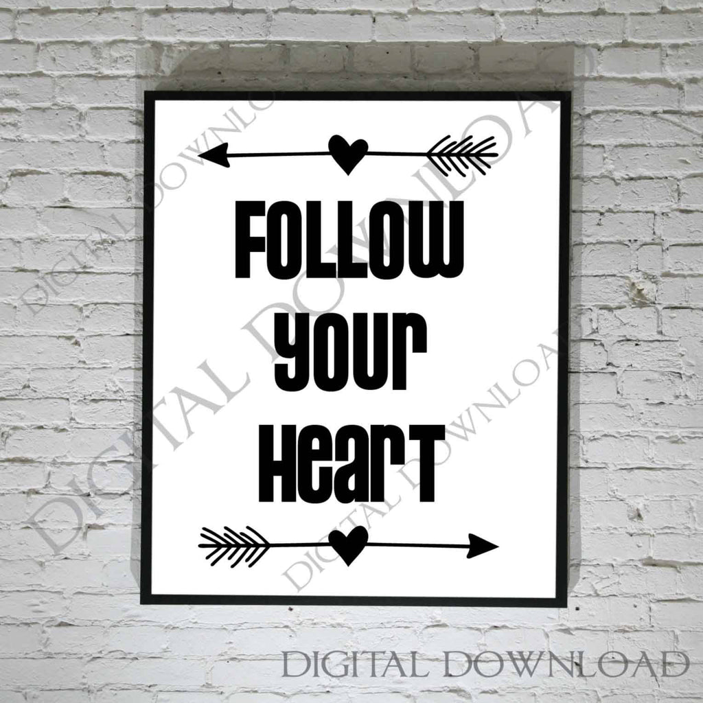 Download Follow Your Heart Arrow Design Vector Clipart Vinyl Saying Svg Ai P Lasting Expressions