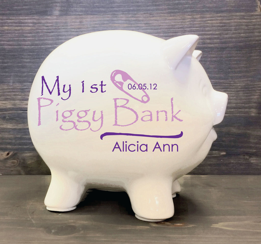 baby's first piggy bank