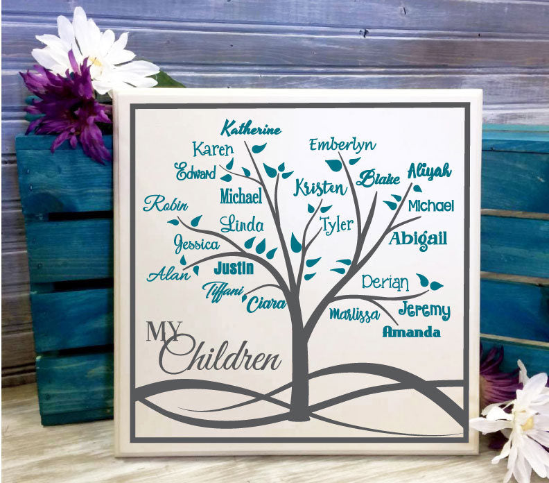 Download Family Tree Custom Sign Personalized with Names - Gift for ...