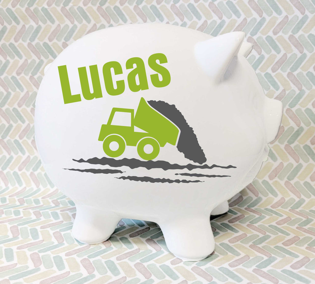 dump truck piggy bank